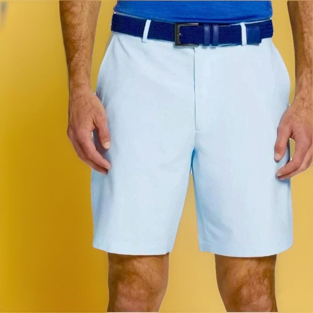 $70 Walter Hagen Men's 42 P11 Texture 9"Shorts Soft Blue Golf Shorts